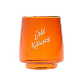 [ポイント5倍 11日まで] MAISON KITSUNE メゾンキツネ SPCKU08428 CAFE KITSUNE X KINTO GLASS カフェキツネ キントー グラス タンブラー コップ 耐熱ガラス ブロンズブラウン 370ml