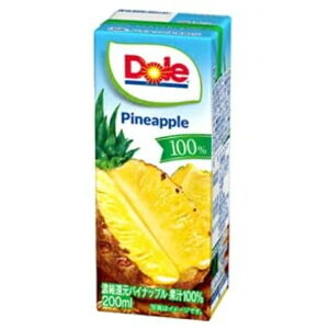 Dole パイナップル 100% LL200ml×18本 差し入れ 誕生日 冬休み 年末年始 パーティー 熱中症対策 水分補給 御年賀