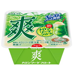 ロッテ 爽 メロンソーダフロート 185ml×18個 アイス 氷菓 新商品 熱中症対策 差し入れ 合宿 まとめ買い ギフト