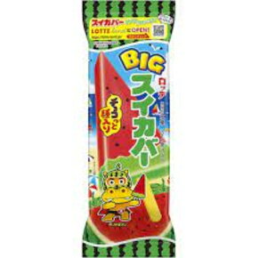 ロッテ BIGスイカバー120ml　25個入 氷菓 アイス　熱中症対策　差し入れ 合宿 お中元