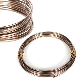 RYOHIN Lab.(良品ラボ) アルミワイヤー 3mm径 針金 アルミ線 カラー ワイヤー クラフト DIY 工作 園芸 手芸 太い 柔らかい 防錆 自由自在 全長10m