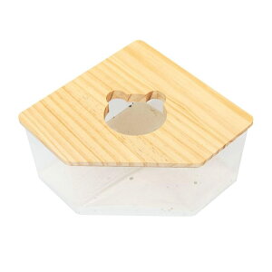 MAKUMINORS ハムスター トイレ砂 家 掃除しやすい ハウス クリア コーナー 床材 サークル 砂浴び 用品 砂場 遊び場