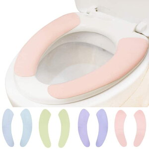 便座シート 便座カバー 使い捨て 貼るタイプ ふわふわ 4色 12組24枚セット D・STONE