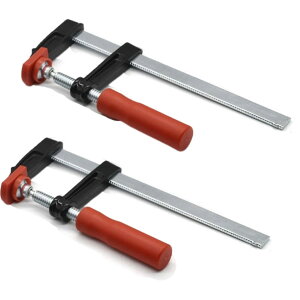 FJmark F型 クランプ Fクランプ 開口 200 DIY 建築工具 木工 作業 木材 加工 接着 固定 強力 締付 ハサミ