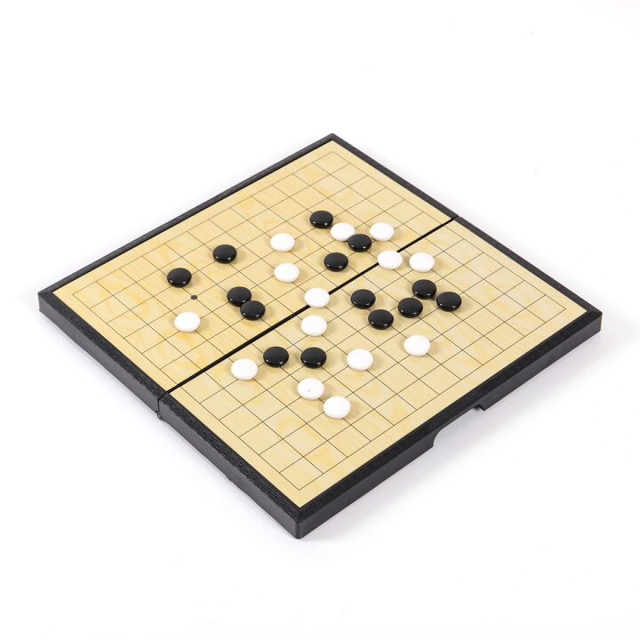 楽天市場】ミニ囲碁盤 13路盤 マグネット 折りたたみ式 小型 囲碁 碁石 
