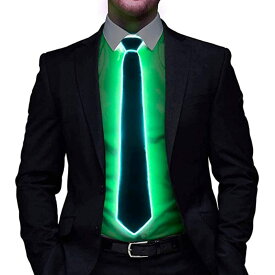 [PIENSE] 光るネクタイ ライトアップ LED ネクタイ EL 点灯 点滅 パーティー イベント コスプレ ハロウィン 仮装