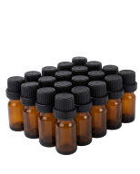Chocople 遮光瓶 ガラス瓶 アロマ ボトル 小分け アロマオイル 詰め替え 精油 20本セット(5ml)