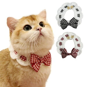 猫 首輪 猫用 ペット バンダナ ビブ スカーフ 小型犬 チョーカー よだれかけ アクセサリー