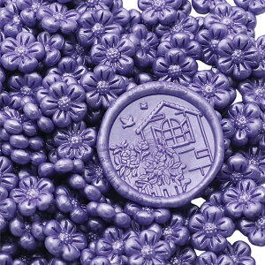 【150粒 花型 ぷっくり シーリングワックス】シーリングスタンプ 封蝋 手紙 レター 結婚式 招待状