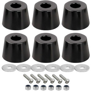 FJmark 軽トラ 軽トラック 汎用 戸当たりゴム あおりゴム アオリゴム アオリガード 交換 傷防止 6個セット 1台分 フルセット