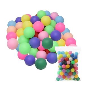 HAPPY SUGAR ピンポン玉 卓球 ボール カラフル プラスチックボール カラーボール 無地練習球 大容量 くじ引き ビンゴ 娯楽 装飾
