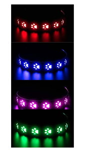 Acid 【セット】光る首輪 + リード犬 散歩 ライト 夜 ペット 充電式 超明るい 軽量 抗菌 小型犬 中型犬 大型犬 サイズ調節可能