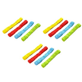 ideamall 二人三脚バンド 運動会 ベルト ゴム 外遊び 公園 アウトドア 4色12個セット