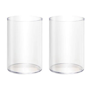 ideamall ペン立て アクリル製 ペン入れ シンプル ペンスタンド 小物入れ 2個セット