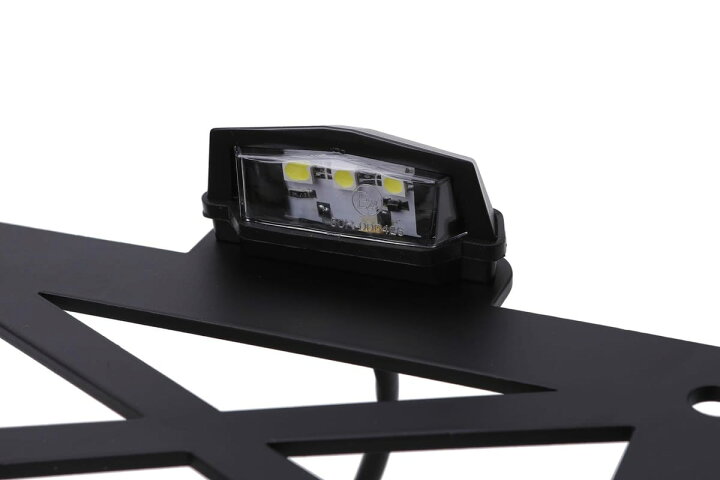 楽天市場】サイド ナンバー ステー LED ナンバー灯 付き サイド 