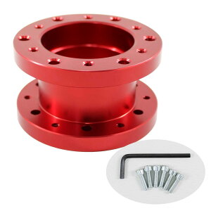 Funriche ステアリング ボス スペーサー 50mm アルミ 汎用 ポジショニング 調整 カスタム 5色から ボルト×レンチセット