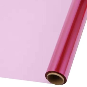 ateena カラーセロハン セロファン セロファン紙 ラッピング ギフト プレゼント ロール (ピンク, 40cm×30m)