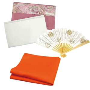 茶道 初めてセット 基本3点 男性用 女性用 帛紗 紫 朱 赤 友禅袋入懐紙 扇子