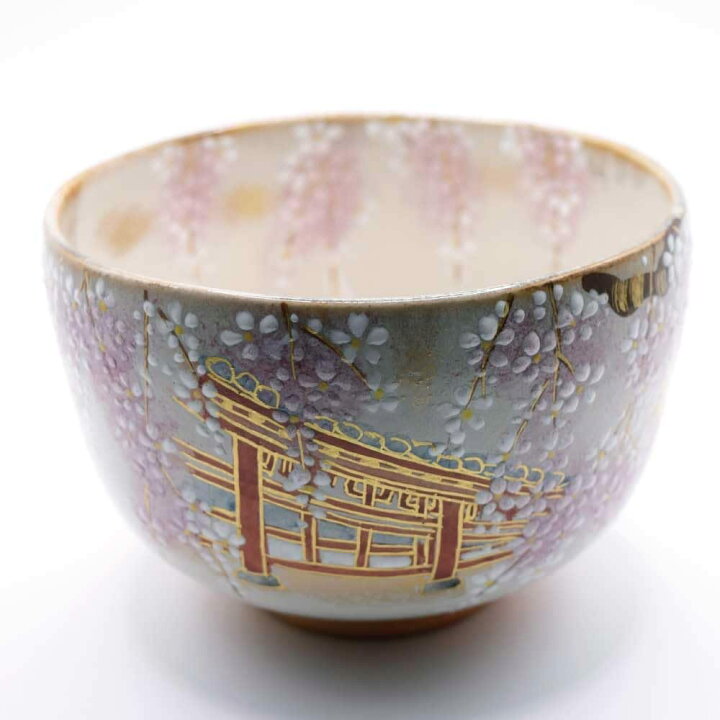 楽天市場】抹茶茶碗 桜 抹茶碗 茶碗 影山 色絵茶碗 一客 茶道具 茶道 