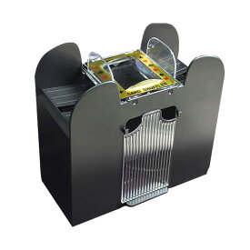 Revtedsトランプ 自動シャッフル ポーカー カジノ 6デッキ同時対応 テーブルカードゲーム 電池駆動