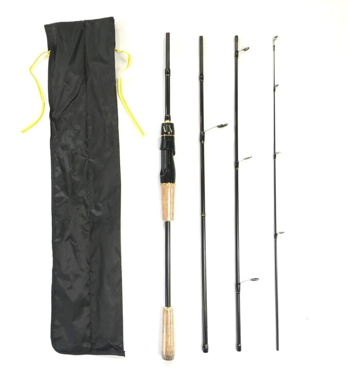 楽天市場】7ft(2.1m) 6.5ft(1.98m) スピニングパックロッド4ピース(L 