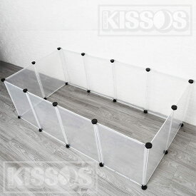 ペット ケージ サークル フェンス 半透明 パネル 自由 簡単 組み立て 犬 猫 ウサギ 組立 軽量