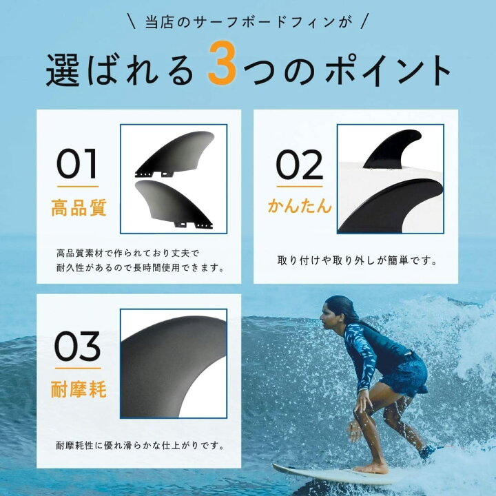 楽天市場】Krovat サーフボード用 ツインフィン K2 TWIN KEEL グラス 