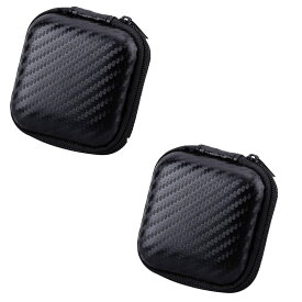 EXDUCT コンドームケース 2個 セット condom イヤホンケース ガジェットポーチ USBケーブル 印鑑ケース 収納 携帯用 ファスナー