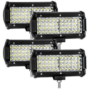 LED ���[�N���C�g ��Ɠ� �O�Ɠ� �ԕ��� �ב�Ɩ� 144W 4�Z�b�g �h�� ���O LED�`�b�v96�� 12V�t�H�O�����v �f�C���C�g �� ������ �h�o