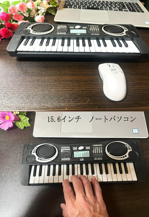 楽天市場】電子ピアノ mini 電子オルガン キーボード 37鍵盤 乾電池式 