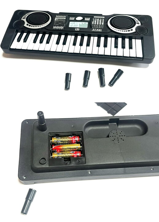 楽天市場】電子ピアノ mini 電子オルガン キーボード 37鍵盤 乾電池式 