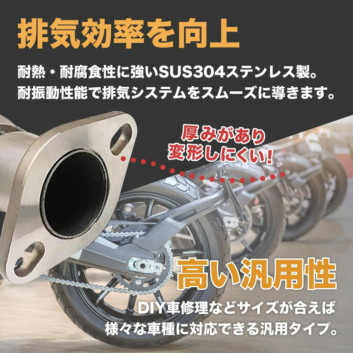 楽天市場】nanomaru 汎用 マフラー フランジ ステンレス SUS 304 車 