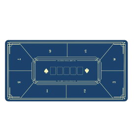 ポーカーマット 滑り止め 8人用 ポーカーテーブル プレイマット 樹脂マット ゴム 80cm