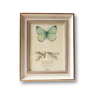 Golspia フォトフレーム 2L 壁掛け 写真立て 横 縦 アンティーク 雑貨 小物 木目調