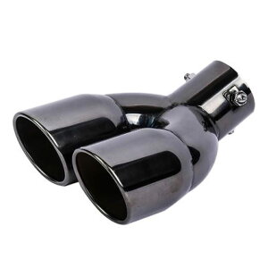 マフラーカッター 下向き 2本出し 汎用 取り付け簡単 ステンレス製 排気 マフラー 取り付け径 63mm/76mm ノア ヴォクシー エスクァイア ヴェゼル プリウス エクストレイル 等様々 外装 パーツ