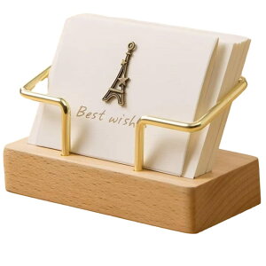 NOELAMOUR 名刺立て 木製 おしゃれ 名刺スタンド 横置き 卓上 大容量 ショップカード 立て 名刺ケース