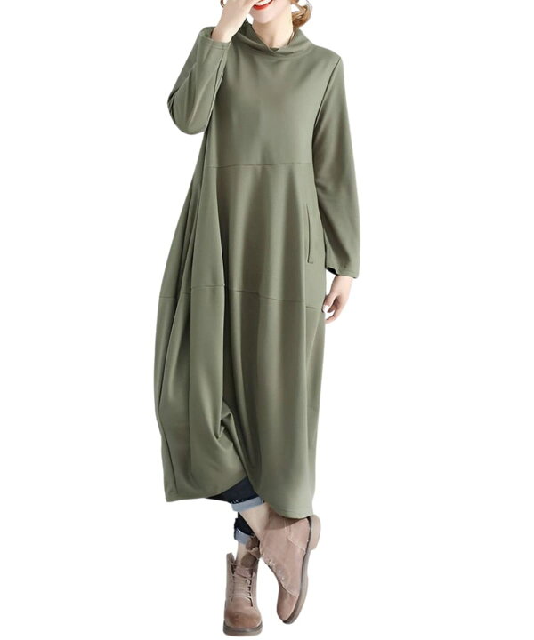 楽天市場】[Four leaf] 【リラックス×華奢見え】ゆったり ワンピース  