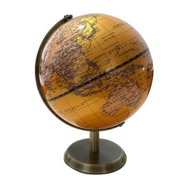 地球儀 インテリア 小物 置物 ミニ オブジェ 雑貨 世界地図 壁 アンティーク雑貨 ホルムズ 海峡 世界 地図 絵 (イエロー（小）)