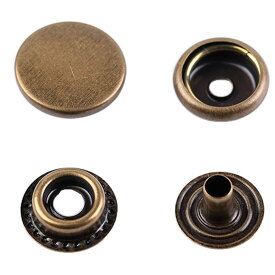 [FUPUTWO] ジャンパーホック メタルボタン 15mm DIY ドットボタン レザークラフト