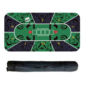 SALUDABLE ポーカーマット カジノ ポーカーテーブル プレイマット 60x120cm 収納袋