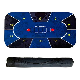 SALUDABLE ポーカーマット カジノ ポーカーテーブル プレイマット 60x120cm 収納袋