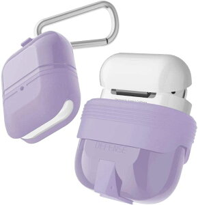 �y X-Doria �z AirPods 2 & 1 �Ή� �P�[�X DEFENSE JOURNEY �S�ʕی� ���C�����X�`���[�W�Ή� �J���r�i�t�� TPU × �V���R�� �Ή� �P�[�X �y �p�[�v�� �z [���s�A���i]