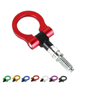 Optimister 車 フック 荷物かけ 牽引フック ハイエース リアゲートストッパー トリムフック 車両牽引用フック 車用フック 汎用 アルミ 折りたたみ 脱着式 可倒式