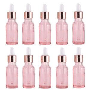 Crystal craft スポイトボトル 詰め替え 遮光瓶 小分け オイル ボトル 持ち運び スポイト アロマ保存容器 ガラス 小瓶 オイル 10本セット