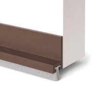 隙間テープ ドア下 すきま風 防止シール ブラシ付き 防音 防虫 防塵 冷気対策 100cm 裁断可能 粘着式 引…