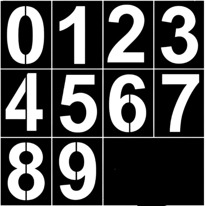 楽天市場】ステンシル シート アルファベット文字 数字 1-9 A-Z 再利用 