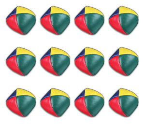 TK.Felly ジャグリング ボール カラフル お手玉 12個 セット 大道芸 余興 練習 サンドボール かくし芸 (1ダース セット)