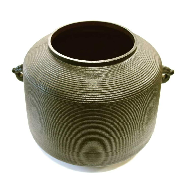 楽天市場】茶道具 しきの釜 糸目尻張釜 合金製 釜鐶付 (釜カン付 