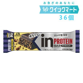 森永　inバープロテイン＜ザクザクビター＞×36本　インバー