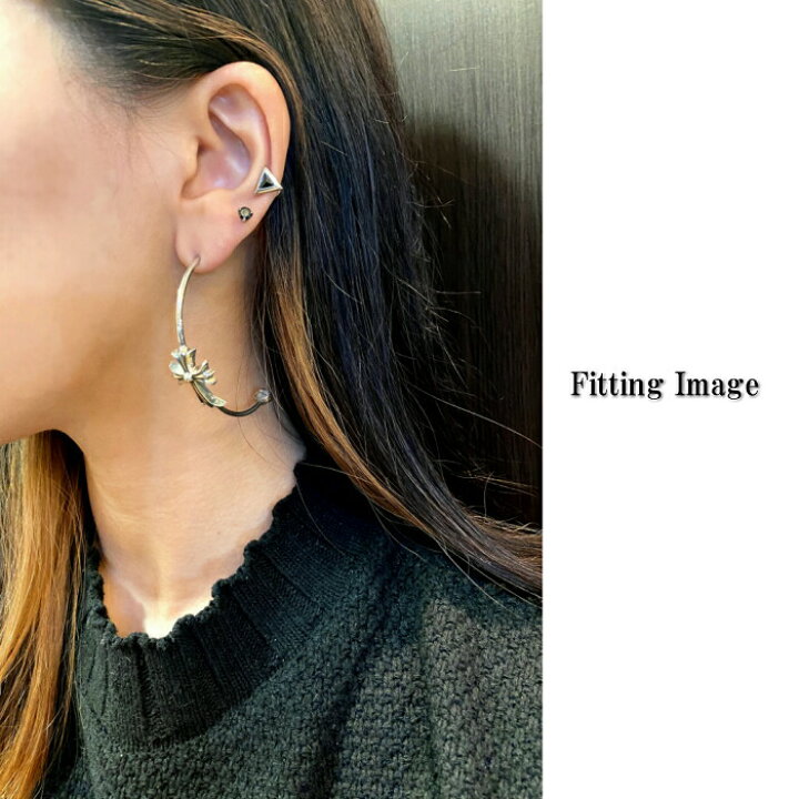 楽天市場】【CHROME HEARTS クロムハーツ】Skinny Tiny CH Cross Hoop  